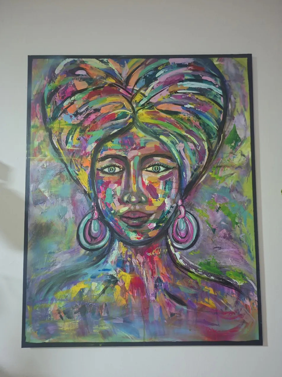 The Urban Energy — graffiti chaotic portrait