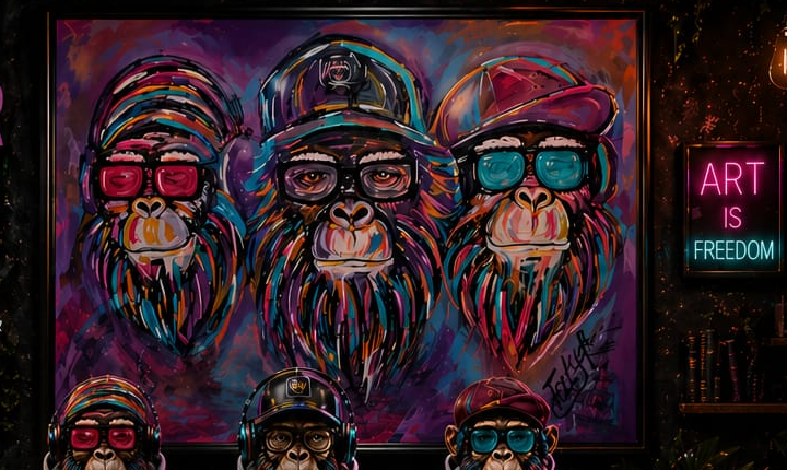 Master Apes — original painting